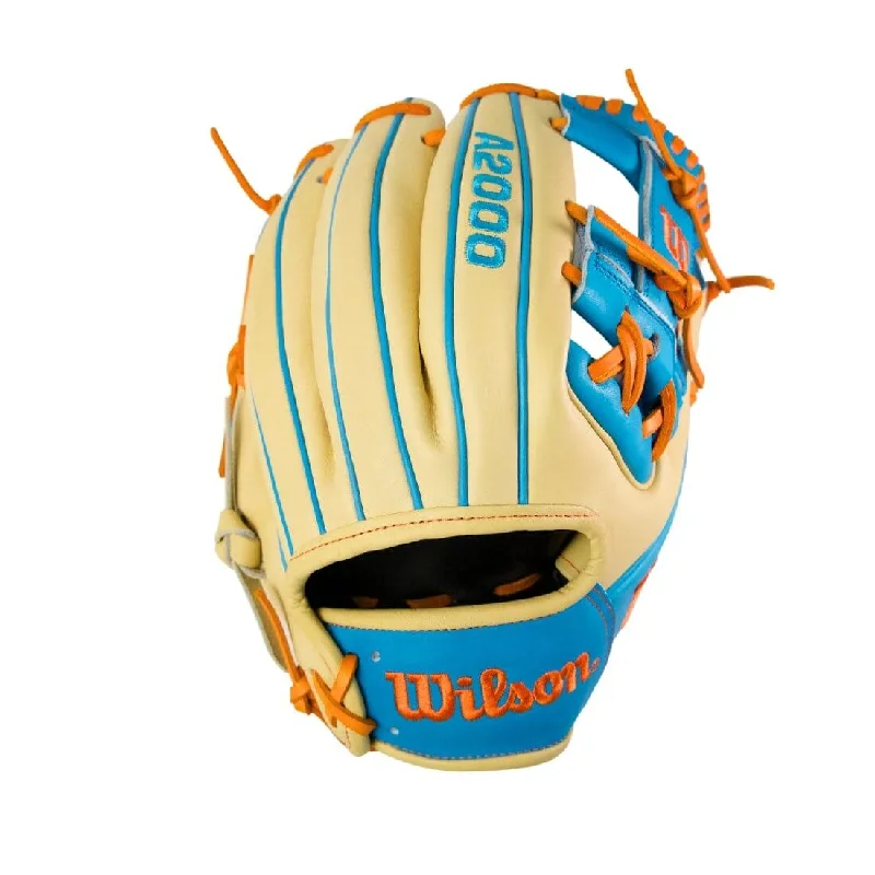 Wilson A2000 1786 "Flo Grown" 11.5" Infield Baseball Glove: Blonde/Orange/Blue