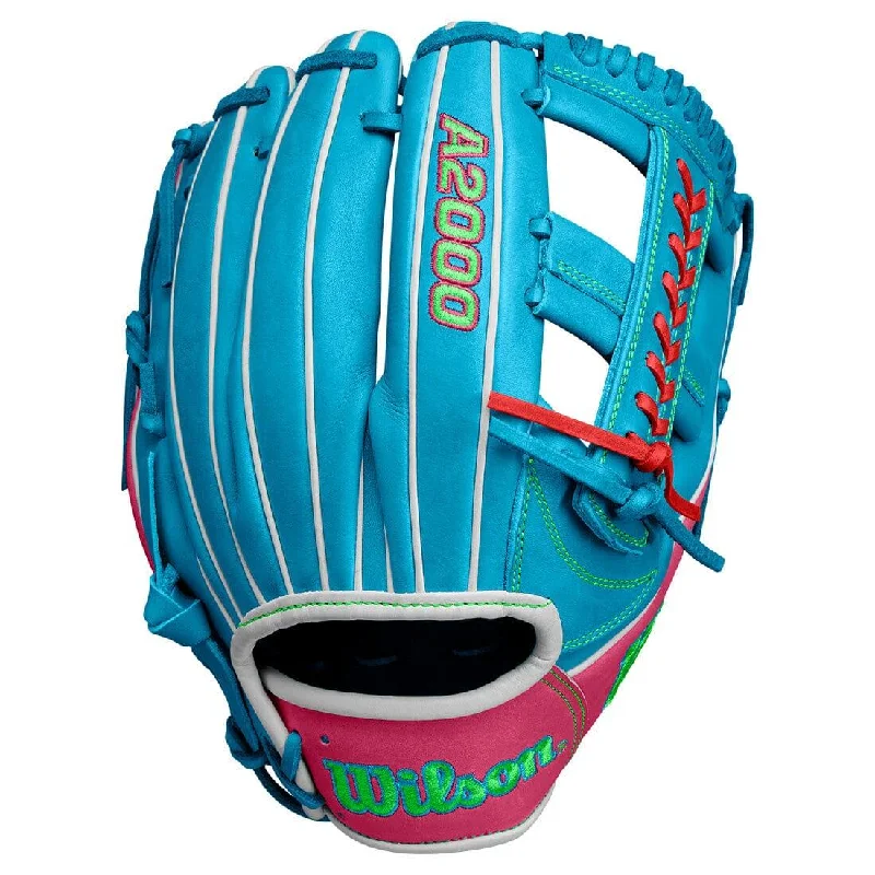 2024 Wilson Fall A2000 1785 11.75" Infield Baseball Glove: Tropical Blue / Pink