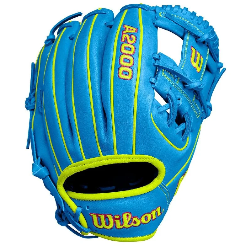 2024 Wilson A2000 1786 11.5" Infield Baseball Glove: Sky Blue & Optic Yellow