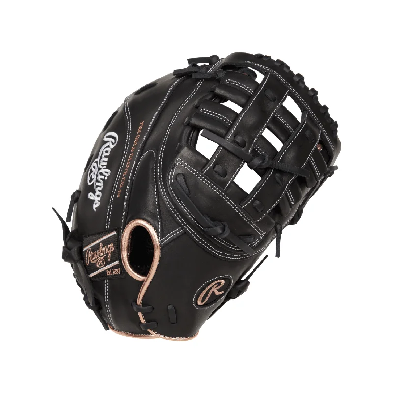 Rawlings R9 Series 12.5-inch Fastpitch First Base Mitt: R9SBFBM-17B