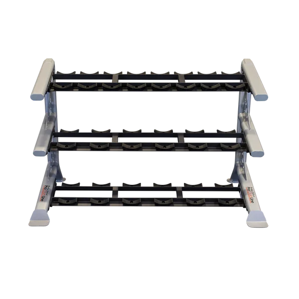 Body Solid Pro Clubline SDKR1000SD 3 Tier Saddle Dumbbell Rack