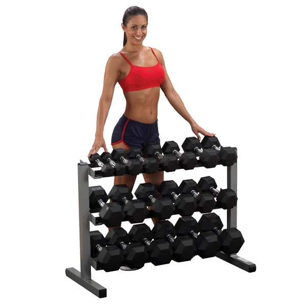 Body Solid GDR363 Dumbbell Rack 3-Tier 40"