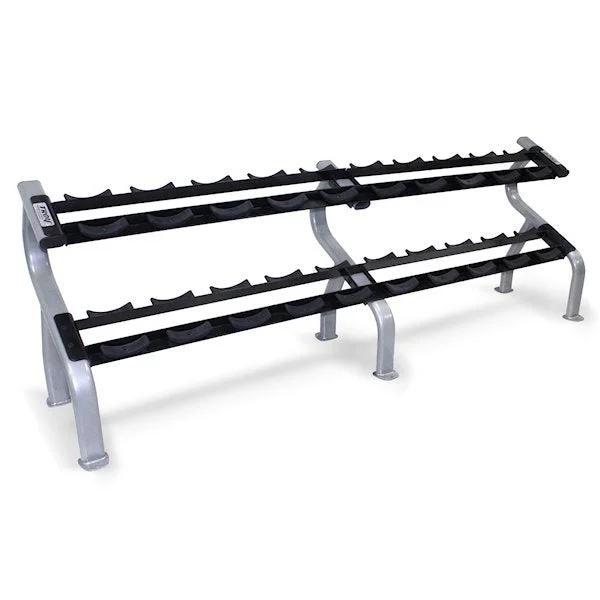 Troy Barbell (DR-10) Commercial 2-Tier Dumbbell Rack