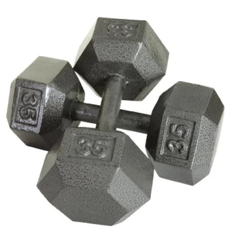 USA Sports Solid Iron Hex Dumbbells