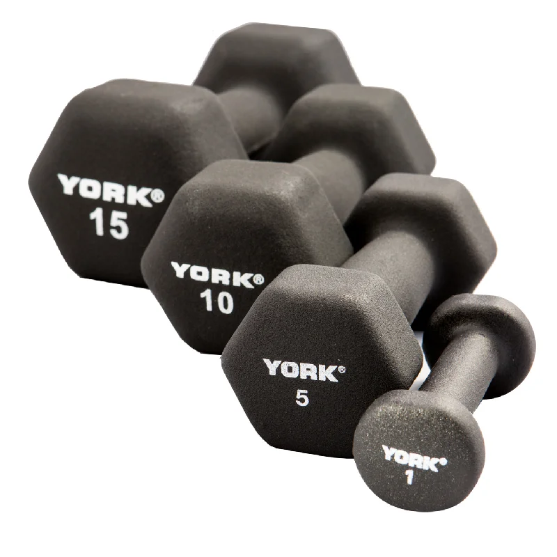 York Neoprene Hexagon Fitbell Dumbbells